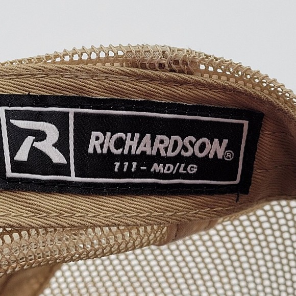 Richardson Elkin Valley Trails Embroidered Logo Mesh Snapback Trucker Hat Cap - Picture 10 of 11